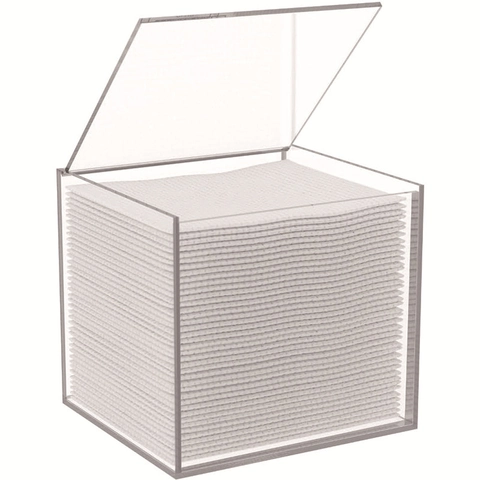 Acrylic Facial Tissue Storage Box Flip Lid Clear Iridescent Bathroom Organizer Dustproof Napkin Holder For Vanity Countertop Home