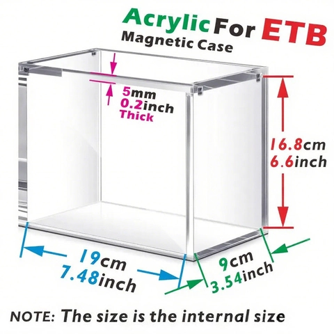 Klarer Acryl Magnetischer Schaukasten Für Sammelkartenspender Schützende Staubdichte Transparente Aufbewahrungsbox