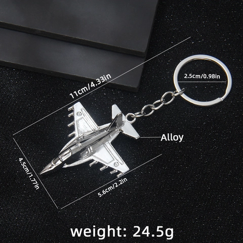 Llavero de Avión de Combate de Metal Modelo de Avión Colgante Regalo de Aviación Creativo para Hombre Mujer Llavero