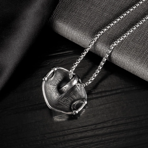 Collana con Ciondolo a Forma di Mascherina N95 in Acciaio Inossidabile Hip Hop per Uomo Donna Street Fashion Gioielli di Tendenza