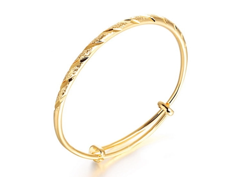 Luxe 18K Vergulde Koperen Armband Voor Dames Verstelbare Push Pull Open Armband Gegraveerd Mat Glanzend Patroon Mode Bruiloft Sieraden