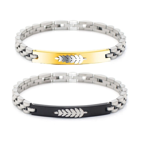 Herren Klassik Edelstahl Gliederarmband Uhrenarmband Stil Geometrisch Handgelenkband Vielseitige Handkette Jubiläumsgeschenk Schmuck