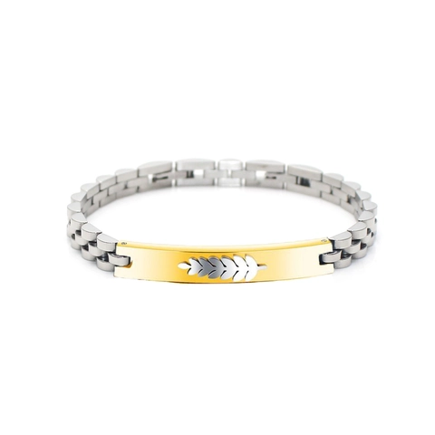 Herren Klassik Edelstahl Gliederarmband Uhrenarmband Stil Geometrisch Handgelenkband Vielseitige Handkette Jubiläumsgeschenk Schmuck