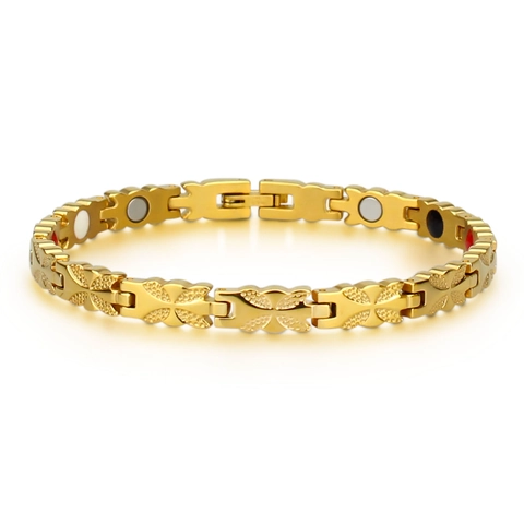 Koreanisch Damen 18K Vergoldet Edelstahl Magnet Armband Schmetterling Design Minimalistisch Mode Schmuck Geschenk