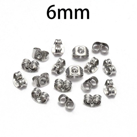 Chiusure per Orecchini a Farfalla in Acciaio Inossidabile Accessori per Creazione Gioielli DIY Ricambi per Orecchini