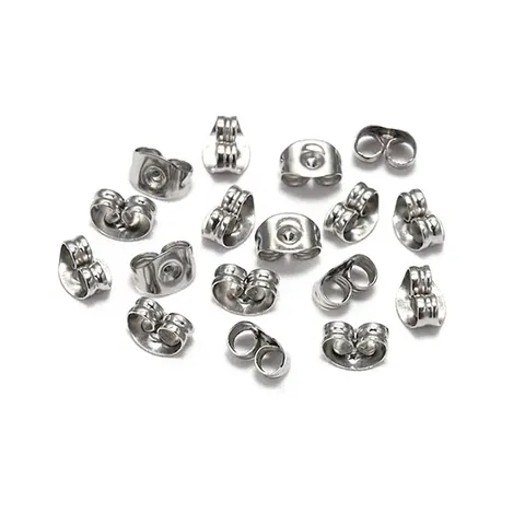 Chiusure per Orecchini a Farfalla in Acciaio Inossidabile Accessori per Creazione Gioielli DIY Ricambi per Orecchini