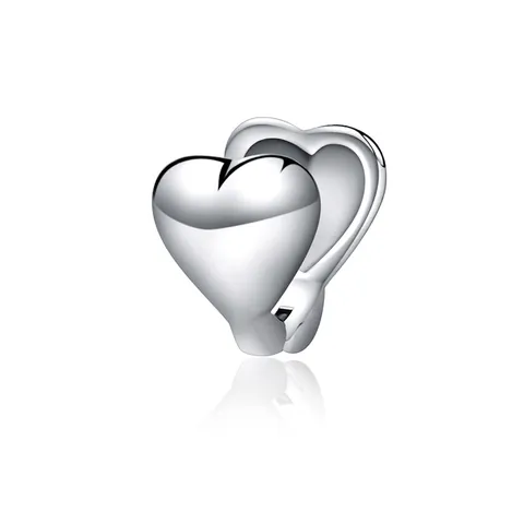 Orecchini a Bottone a Cuore in Acciaio al Titanio Minimalista per Donna Stile Coreano Gioielli in Argento Lucido Accessori