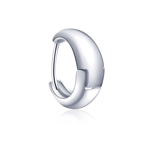 Minimalistische Titaniumstaal Traanvorm Huggie Hoop Oorbellen Voor Vrouwen Koreaanse Stijl Gepolijst Zilveren Drop Sieraden
