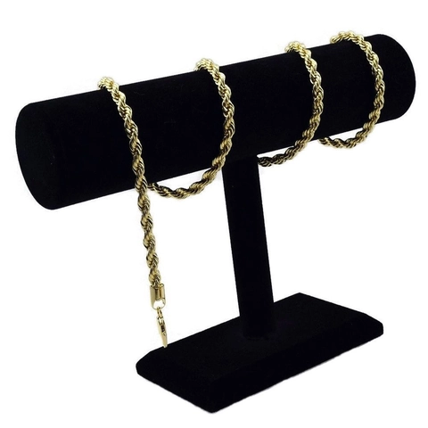 Collana a Corda in Lega Hip Hop per Uomo Donna Placcata Oro Argento Maglia a Treccia Gioielli Moda Streetwear Regalo