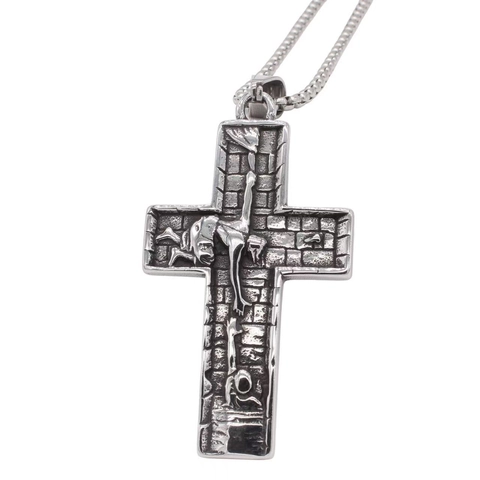 Retro Gothic Jesus Kreuz Anhänger Für Herren Titanstahl Vintage Relief Religiöser Schmuck Nur Anhänger Ohne Kette
