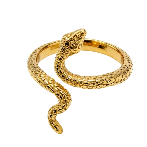 Anello Serpente in Acciaio Inossidabile Vintage Retro Punk Gothic Modello di Squame Animali Gioielli per Uomo Donna Festa