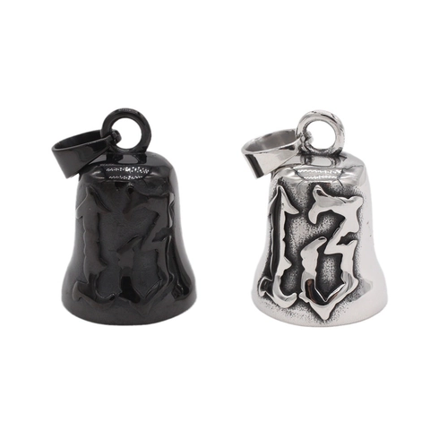 Retro Gothic 13 Bell Pendant For Men Stainless Steel Distressed Biker Jewelry Pendant Only Without Chain Cross Ornament Gift