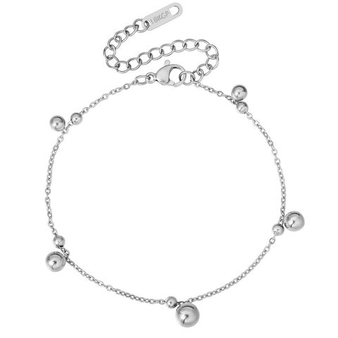 Minimalistisches Titanstahl Rundperlen Armband Für Damen 18 Karat Vergoldet Einfache Mode Pendler Verstellbarer Schmuck