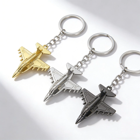 Llavero de Avión de Combate de Metal Modelo de Avión Colgante Regalo de Aviación Creativo para Hombre Mujer Llavero