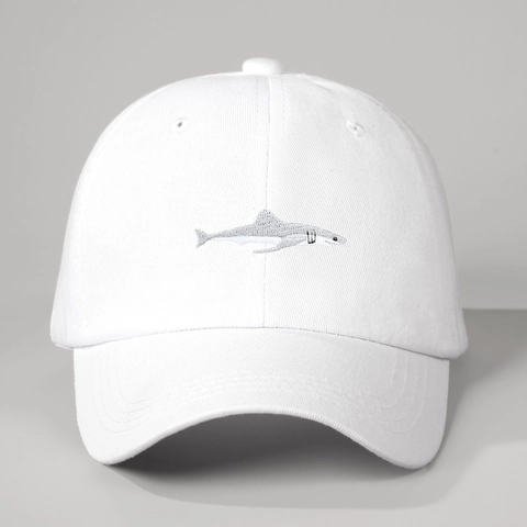Berretto Da Baseball Poliestere Squalo Ricamato Regolabile Protezione Solare All Aperto Casual Alla Moda Per Uomini Donne