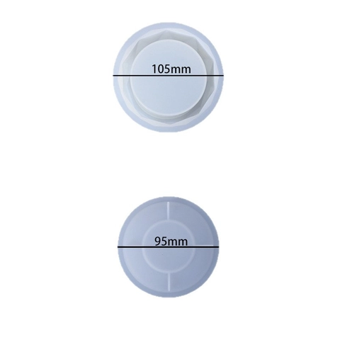 Faceted Cylindrical Storage Box Silicone Mold DIY Resin Casting Epoxy Jewelry Jar With Lid Desktop Organizer Tool