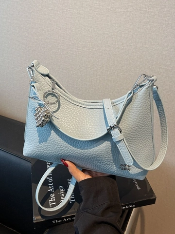 Minimalist Women PU Leather Crossbody Bag Large Capacity Hobo Bag Pebbled Texture Stitched Design Daily Commute Shoulder Bag