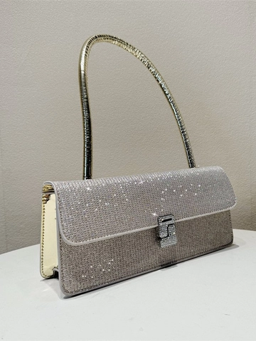 Luxus Strass Abendtasche Achseltasche Für Damen Mode Glänzende Pailletten Umhängetasche Formelle Party Hochzeit Tasche
