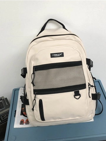 Grote Capaciteit Nylon Rugzak Voor Studenten Waterdicht Casual School Tas Met Multi-pocket Voor Reizen Woon-werkverkeer Unisex