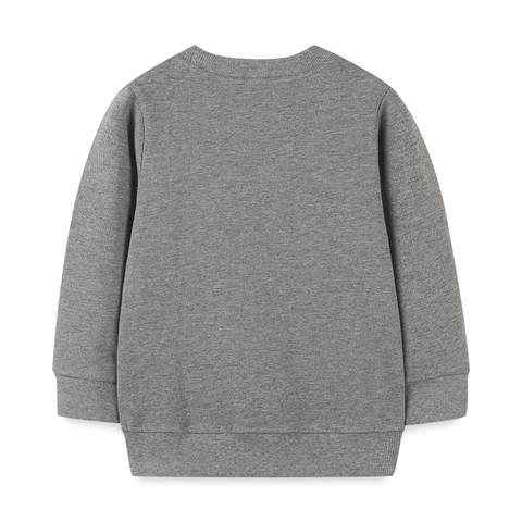 Sweat-shirt en Coton à Manches Longues pour Garçons Imprimé Pelleteuse Chat Col Rond Pull Haut Décontracté Enfants