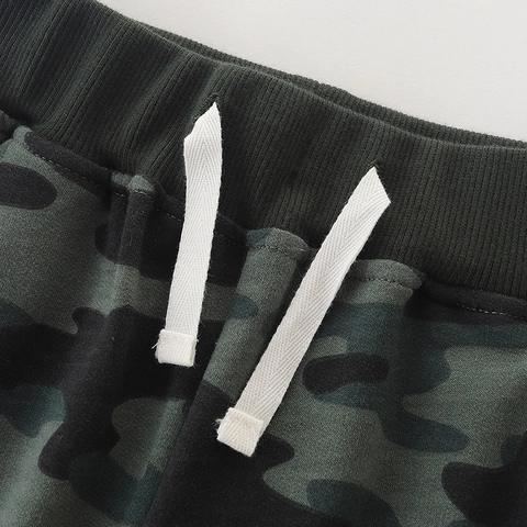 Kids Boys Camouflage Joggers Cotton Elastic Waist Drawstring Sweatpants Casual Camo Printed Cuffed Pants Active Bottoms
