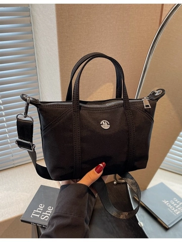 Women Minimalist Canvas Crossbody Bag Small Square Tote Handbag With Adjustable Strap For Work Commuting Versatile Shoulder Bag
