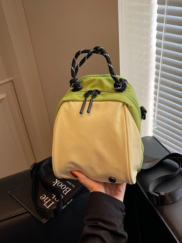 Dames Lichtgewicht Waterdichte Mini Rugzak Eenvoudige Nylon Handtas Met Gevlochten Handvat Veelzijdige Casual Reisdagrugzak