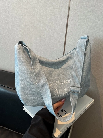Damen Casual PU Leder Tote Tasche Große Kapazität Umhängetasche Hobo Tasche Mit Sunshine Nika Stickerei Mode Täglich Handtasche