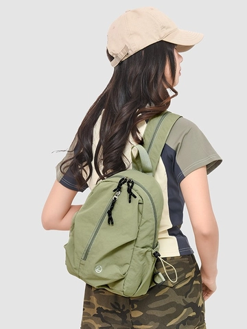Lightweight Nylon Fashion Backpack For Women Korean Style Retro Casual Large Capacity Travel School Backpack Solid Color Multi Pockets Bag