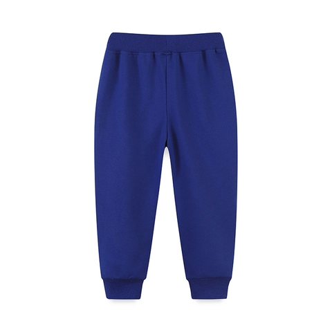 Jungen Weihnachten Weihnachtsmann Rentier Bestickt Jogginghose Kleinkind Baumwolle Sport Jogger Weiche Warme Blaue Hose
