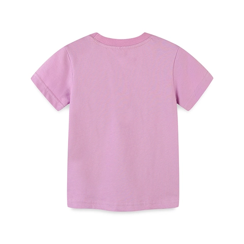 Γυναικείο Βαμβακερό T-shirt με Κοντό Μανίκι Μοβ με Εκτύπωση Σούσι Κινουμένων Σχεδίων Στρογγυλή Λαιμόκοψη Καλοκαιρινό Τοπ
