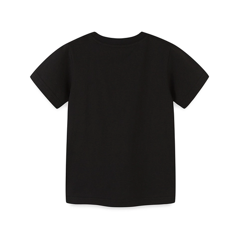 Camiseta de Manga Corta de Algodón para Niños Astronauta Espacio Estampado Dibujos Animados Casual Cuello Redondo Top Verano