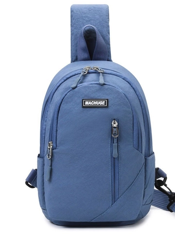 Borsa a Tracolla da Uomo in Nylon di Grande Capacità Impermeabile Outdoor Sport Ciclismo Borsa da Petto Moda Casual