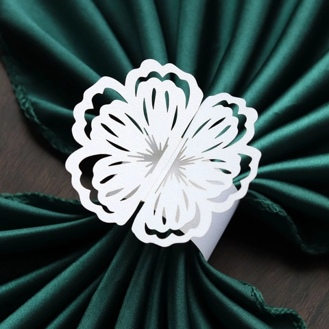Eleganti Portatovaglioli in Carta Tagliati al Laser Fibbie per Tovaglioli a Farfalla Intagliate per Matrimoni Feste Banchetti Decorazioni per la Tavola