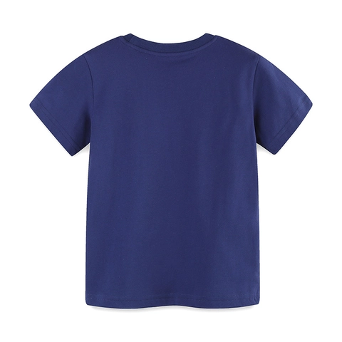 Maglietta da Ragazzo 100% Cotone Manica Corta Stampa Cartoon Auto da Corsa Girocollo Bambini Estate Casual Traspirante