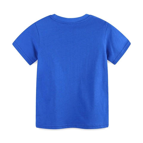 Jungen Cartoon Baufahrzeug Baumwolle T-Shirt Sommer Kurzarm Bagger Druck Lässig Rundhals Kinder Oberteil