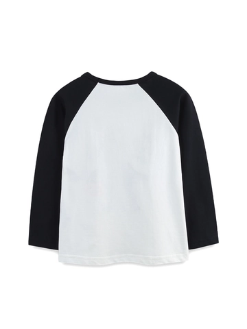Maglietta a Maniche Lunghe Halloween da Ragazzo Top Raglan in Cotone 100% Con Stampa Scheletro di Dinosauro Zucca Casual
