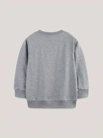 Kleinkinder Jungen Baumwolle Sweatshirt Cartoon Rakete Druck Langarm Pullover Rundhals Lässig Herbst Top Für Kinder Strickpulli