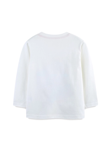Girls Long Sleeve Cotton T-Shirt Autumn Cartoon Dolphin Rabbit Rainbow Printed Round Neck Bottoming Top For Kids