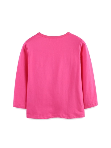 Maglietta a Maniche Lunghe in Cotone per Bambine Con Stampa Unicorno e Arcobaleno Girocollo Casual Top per Bambini