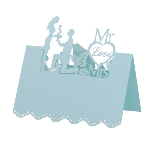 Laserschnitt Hochzeit Platzkarten Perlmuttpapier Tisch Namenskarten Hohl Antrag Schmetterling Herz Design Für Bankett Party Deko