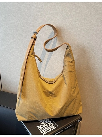 Borsa a Spalla da Donna in Tela di Grande Capacità Borsa Hobo Minimalista Borsa a Tracolla Casual Versatile per Pendolarismo Quotidiano