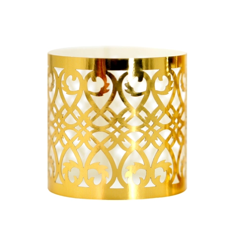 Ronds de Serviette en Papier Découpé au Laser Miroir Réfléchissant Support Papillon Creux Élégant pour Décoration de Table
