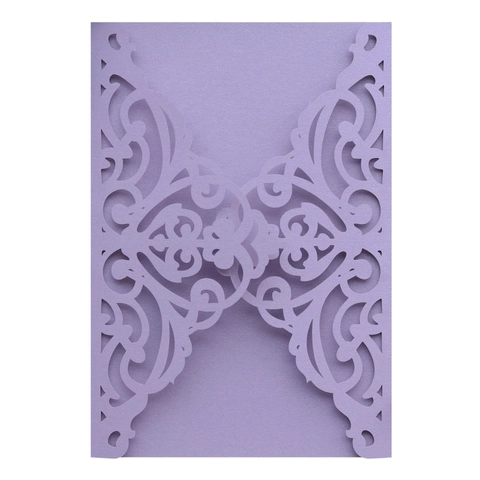 Elegant Laser Cut Wedding Invitations Hollow Floral Pearlescent Paper Greeting Cards For Engagement Baptism Party Event