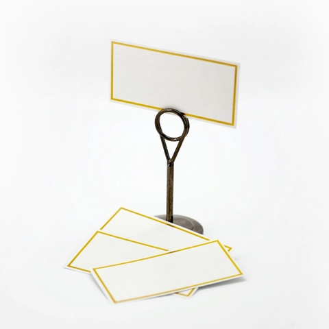 Elegant Wedding Table Place Cards With Gold Foil Stamped Border Name Seat Cards For Banquet Party Decorations Cardstock