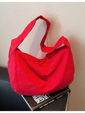 Borsa Hobo in Nylon Minimalista da Donna Borsa a Tracolla di Grande Capacità Borsa a Tracolla Casuale per Scuola Pendolare