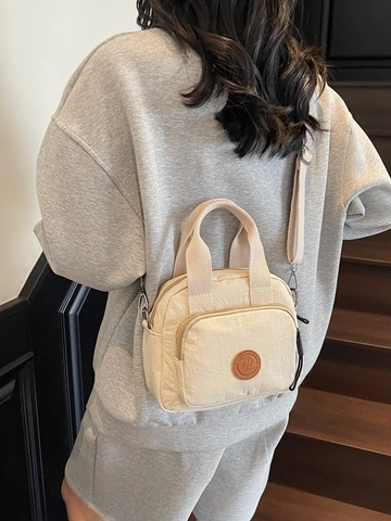 Bolso Bandolera Casual de Nailon para Mujer Bolso de Mano Cuadrado Pequeño con Correa Ajustable Bolso de Hombro Diario