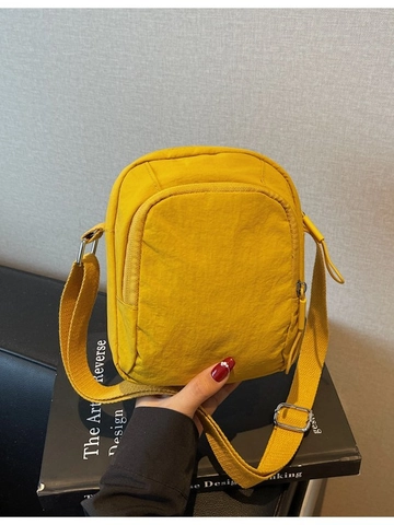 Bolso para Teléfono de Lona Ligero Minimalista para Mujer Color Sólido Casual Bolso de Hombro Pequeño Correa Ajustable