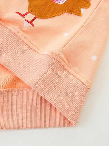 Girls Polka Dot Sweatshirt 100% Cotton Long Sleeve Pullover With Hen Applique Embroidery For Toddlers Kids Fall Sportswear