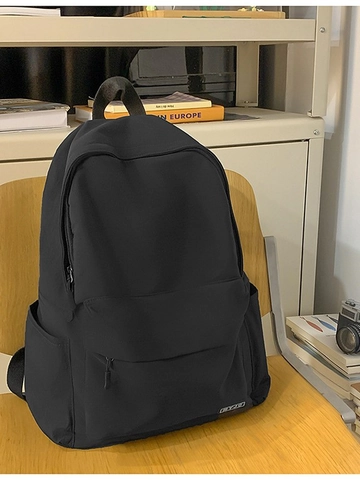 Sac à Dos Minimaliste en Nylon Femmes Hommes Imperméable Grande Capacité Sac d'École Style Japonais Sac d'Ordinateur